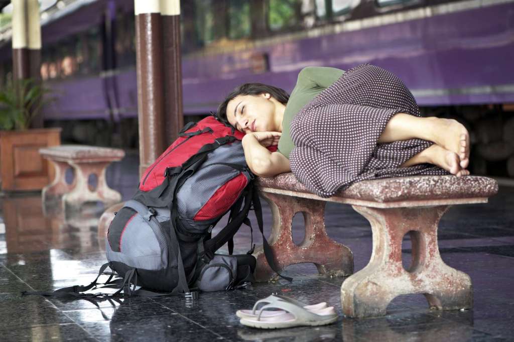 Dormint a l’estació